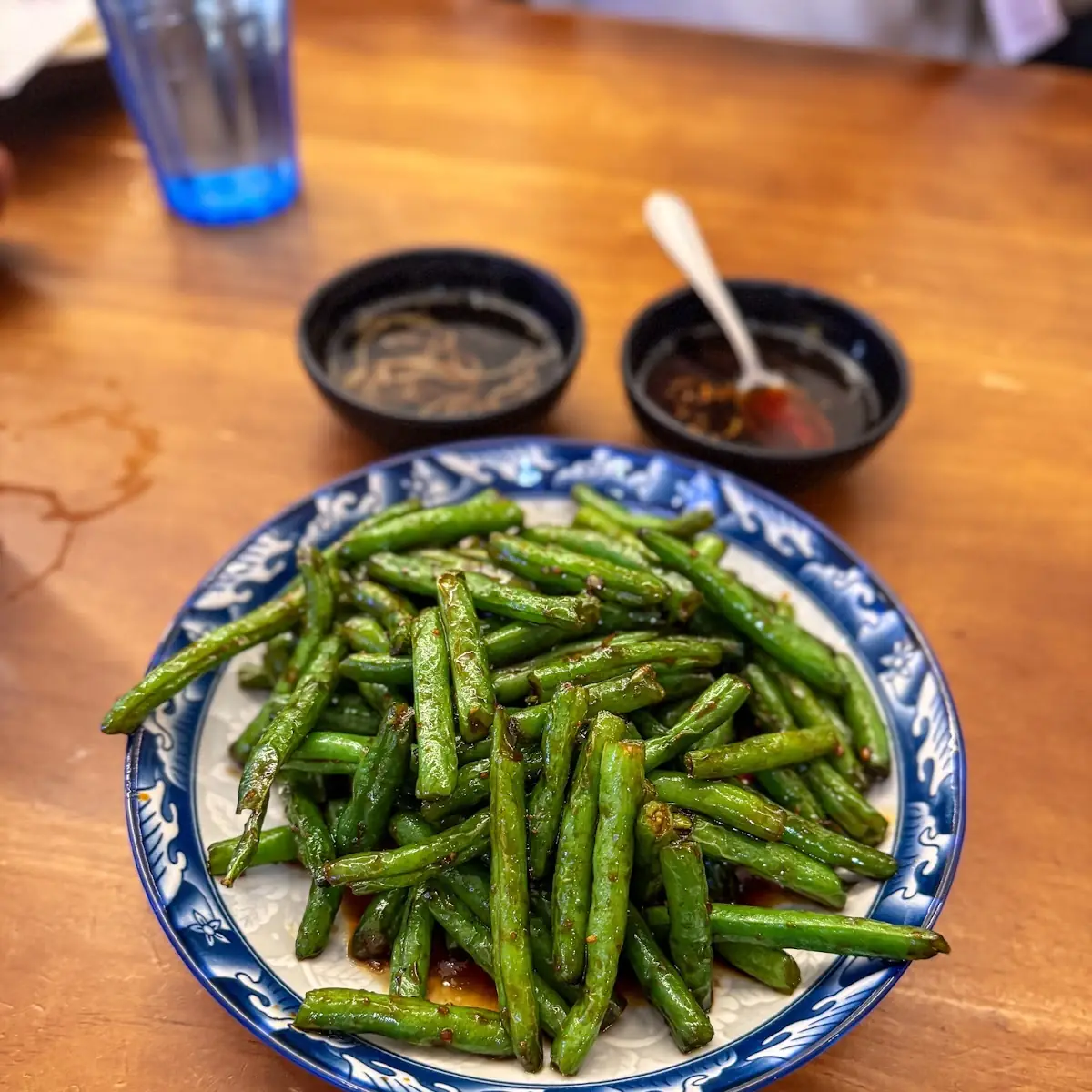 string beans with garlic四季豆